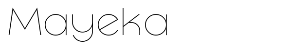 Mayeka font preview